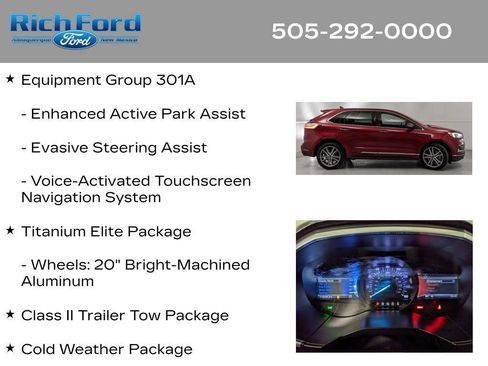 Certified 2019 Ford Edge Titanium w/ Equipment Group 301A AWD/4WD image 26