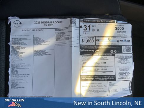 New 2026 Nissan Rogue SV image 13