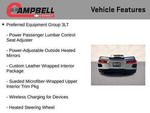 Used 2022 Chevrolet Corvette Stingray Premium Conv w/ Z51 Performance Package image 10