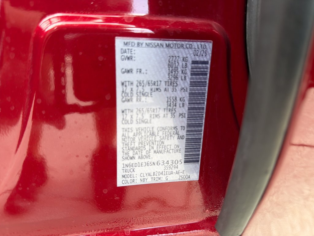 Certified 2025 Nissan Frontier SV RWD image 31