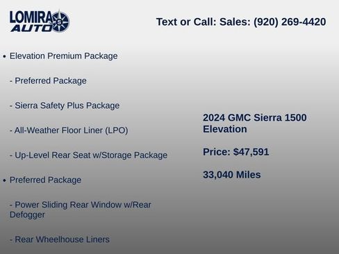 Used 2024 GMC Sierra 1500 Elevation w/ Elevation Premium Package AWD/4WD image 9
