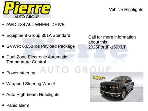 Used 2025 Ford F150 XLT w/ Equipment Group 301A Standard AWD/4WD image 7