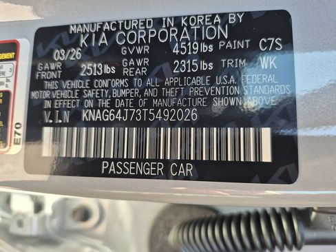 New 2026 Kia K5 GT-Line AWD/4WD image 24