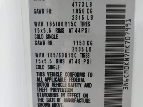 Used 2021 Nissan NV200 SV image 22