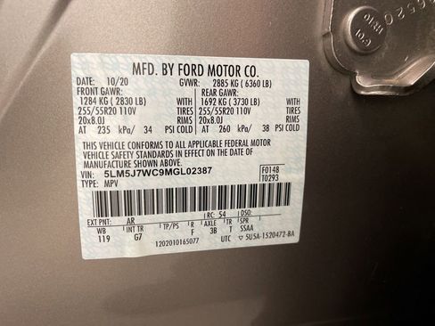 Used 2021 Lincoln Aviator Reserve w/ Equipment Group 201A RWD image 31