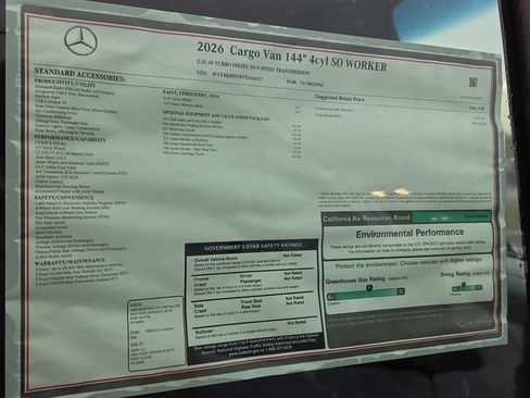 New 2026 Mercedes-Benz Sprinter 2500 image 3