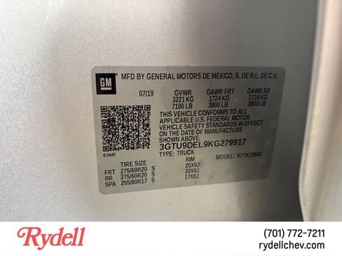 Used 2019 GMC Sierra 1500 SLT w/ SLT Premium Plus Package image 22