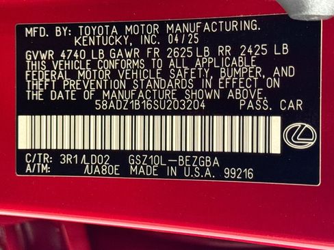 Used 2025 Lexus ES 350 w/ Premium Package FWD image 30