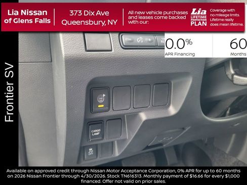 New 2026 Nissan Frontier SV w/ Tow Package image 17