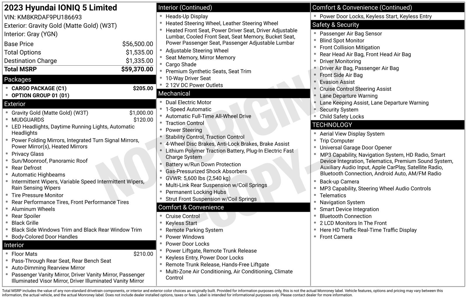 Certified 2023 Hyundai Ioniq 5 Limited w/ Cargo Package AWD/4WD image 28