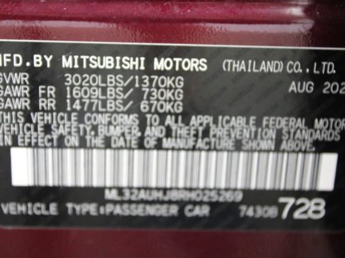 Used 2024 Mitsubishi Mirage ES FWD image 27