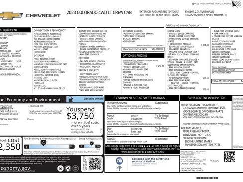 Used 2023 Chevrolet Colorado LT w/ LT Convenience Package II AWD/4WD image 33