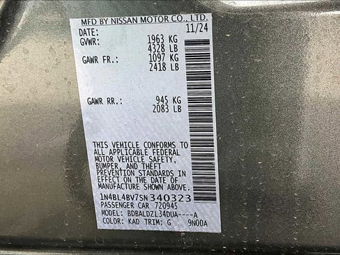 New 2025 Nissan Altima 2.5 S image 14