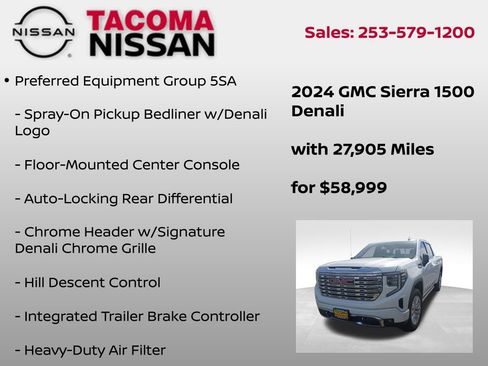 Used 2024 GMC Sierra 1500 Denali w/ Technology Package AWD/4WD image 9