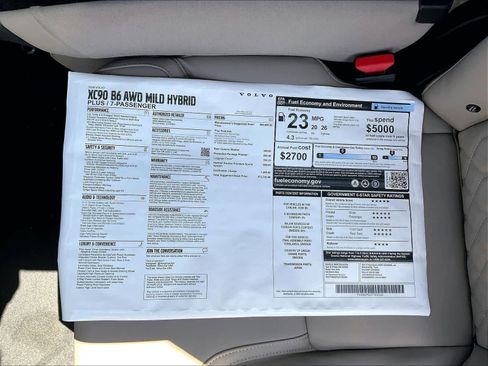 New 2026 Volvo XC90 B6 Plus w/ Protection Package Premier image 37