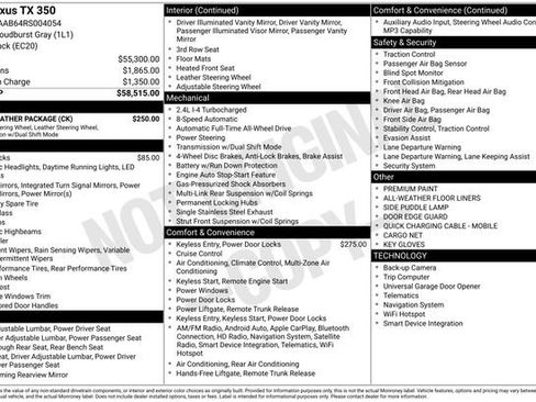 Used 2024 Lexus TX 350 AWD w/ Cold Weather Package image 33