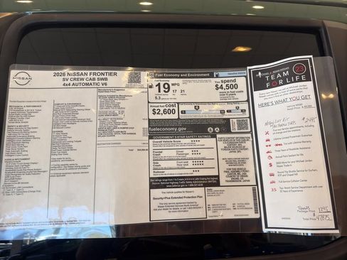 New 2026 Nissan Frontier SV image 10
