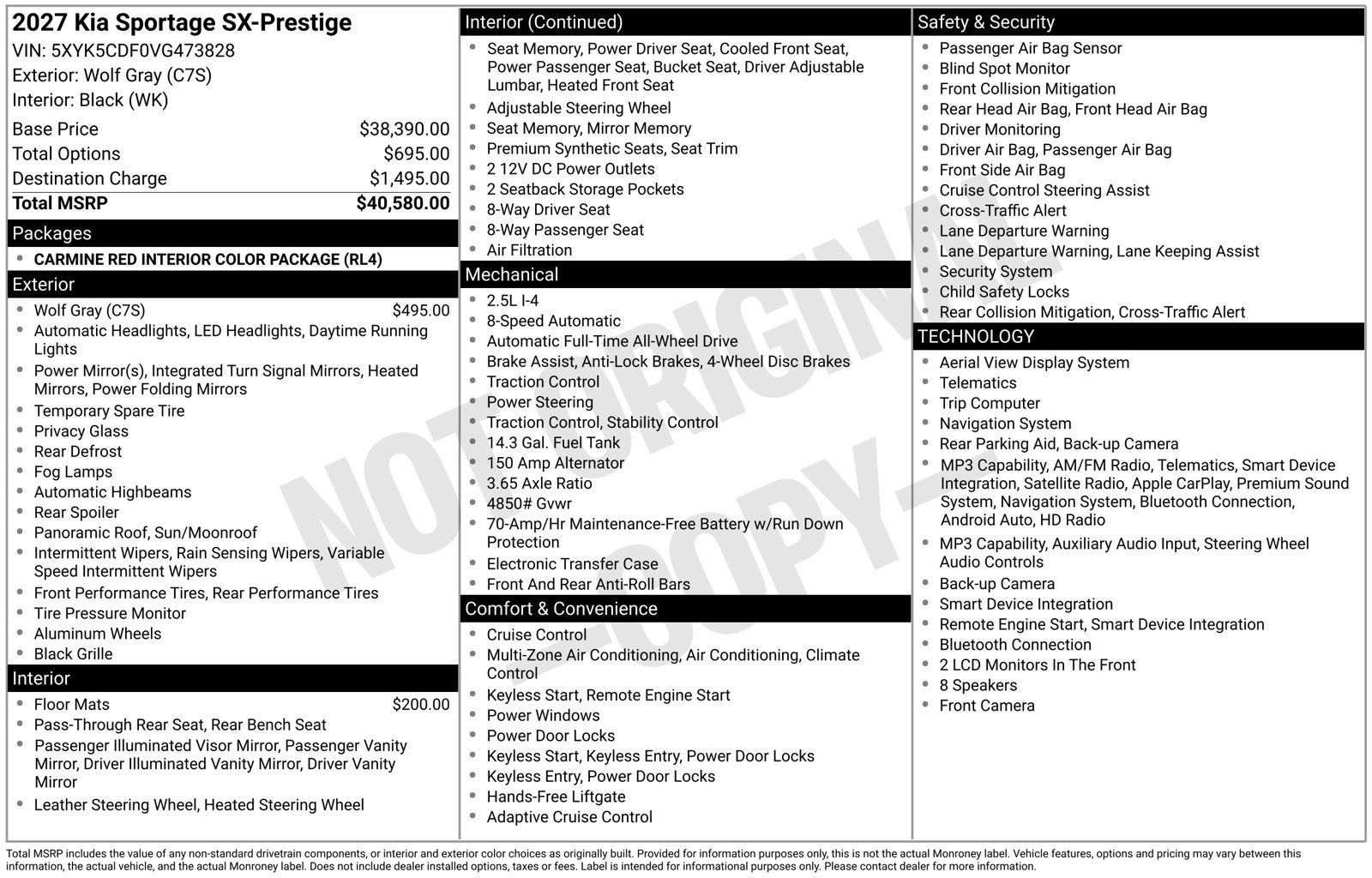 New 2027 Kia Sportage SX AWD/4WD image 10