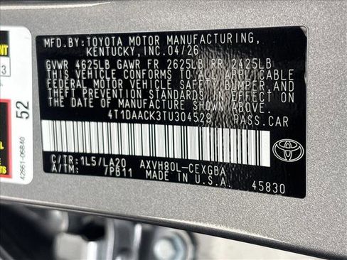 New 2026 Toyota Camry XLE FWD image 20