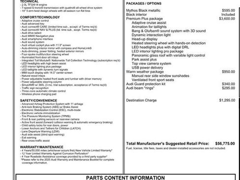 Used 2025 Audi A5 2.0T Premium Plus w/ Premium Plus image 40