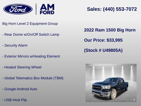 Used 2022 RAM 1500 Big Horn AWD/4WD image 24