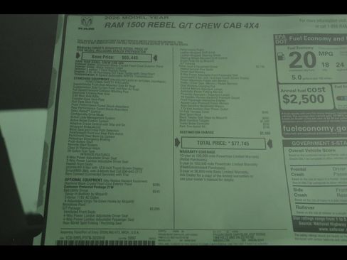 New 2026 RAM 1500 Rebel w/ G/T Package AWD/4WD image 30