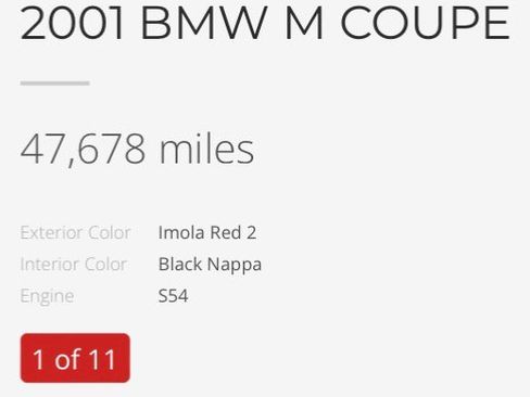 Used 2001 BMW M Coupe RWD image 30