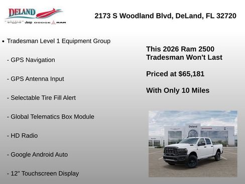 New 2026 RAM 2500 Tradesman AWD/4WD image 16