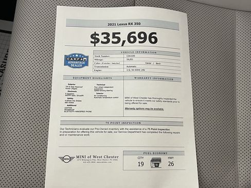 Used 2021 Lexus RX 350 AWD w/ Premium Package image 18