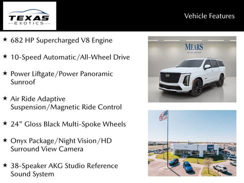 Used 2026 Cadillac Escalade V w/ LPO, ONYX Package AWD/4WD image 2