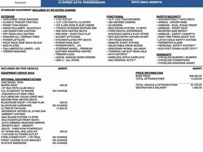 New 2026 Ford Explorer Tremor w/ Tremor Ultimate Package