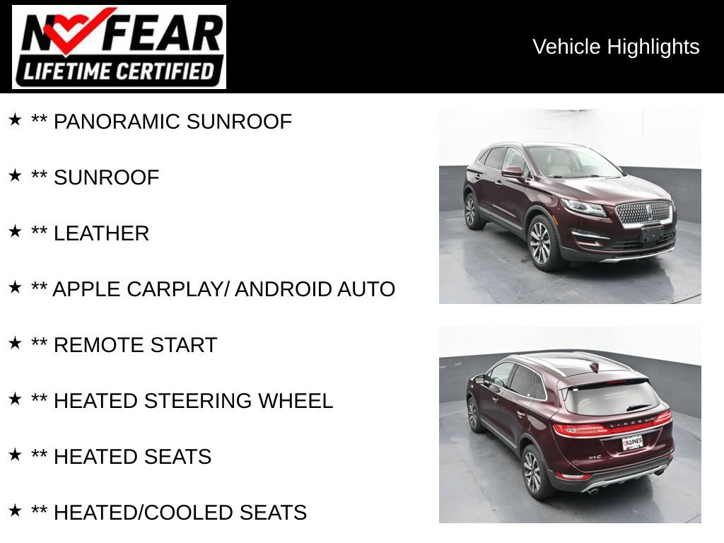 Used 2019 Lincoln MKC Reserve w/ MKC Climate Package FWD image 2