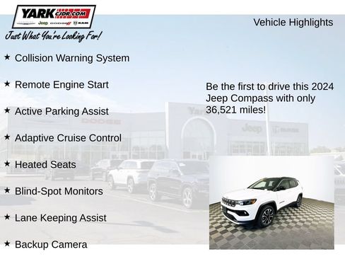 Certified 2024 Jeep Compass Limited AWD/4WD image 12