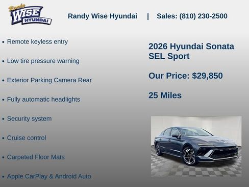 New 2026 Hyundai Sonata SEL image 10