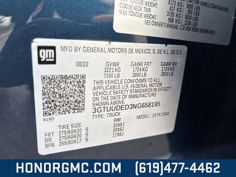 Used 2022 GMC Sierra 1500 SLT w/ SLT Convenience Package image 37