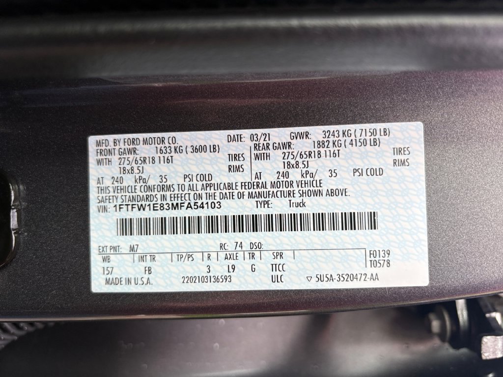 Used 2021 Ford F150 XLT w/ Equipment Group 302A High AWD/4WD image 25