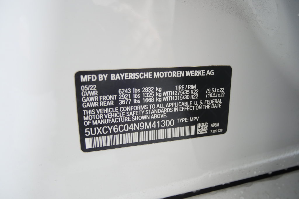 Used 2022 BMW X6 xDrive40i w/ Executive Package AWD/4WD image 30
