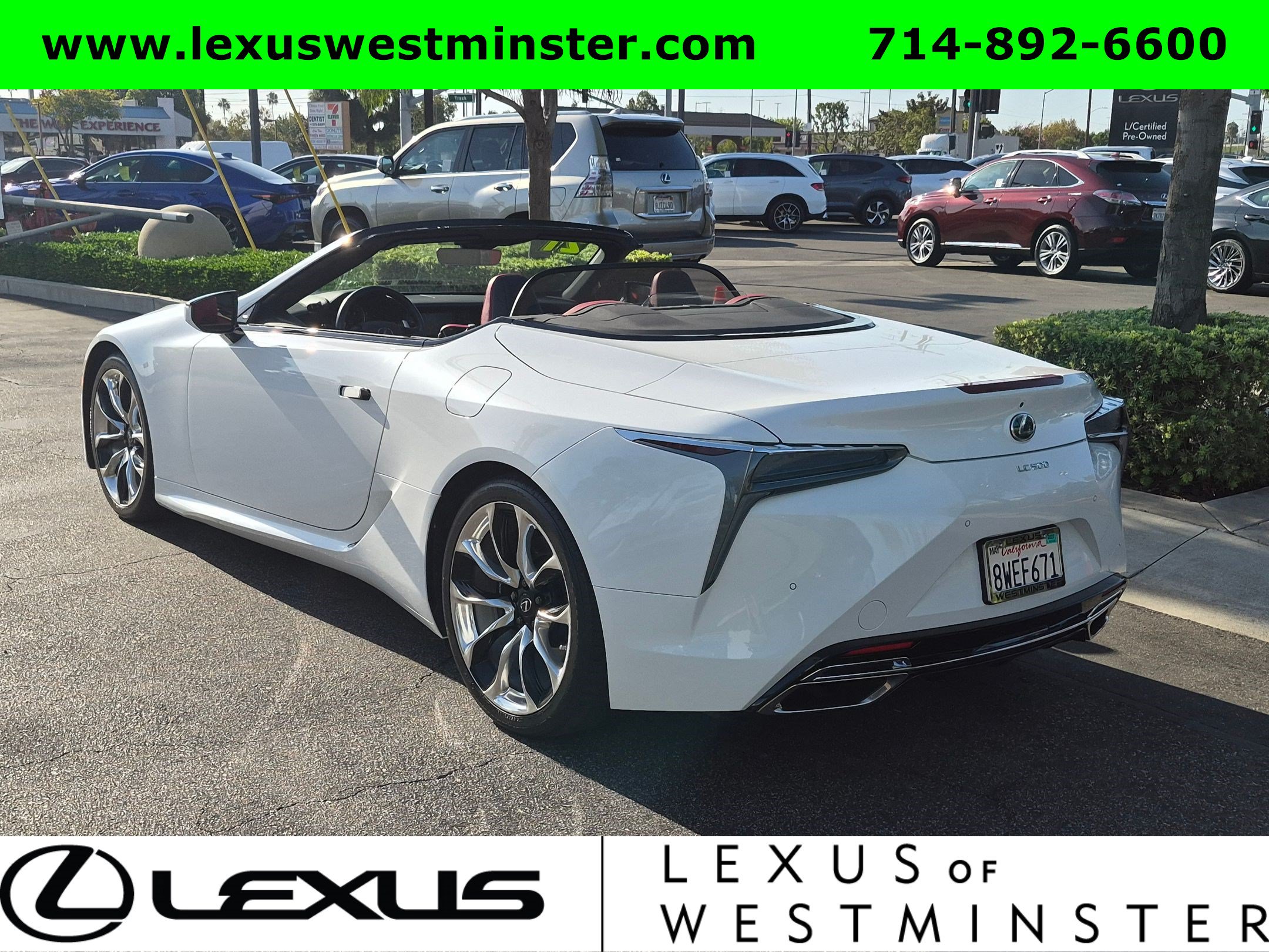 Certified 2021 Lexus LC 500 Convertible w/ Touring Package RWD image 8