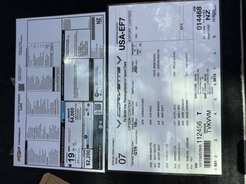 Used 2017 Chevrolet Corvette Stingray Coupe w/ Battery Protection Package RWD image 19