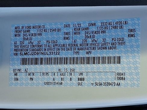 Used 2022 Lincoln Corsair Reserve w/ Equipment Group 201A image 28