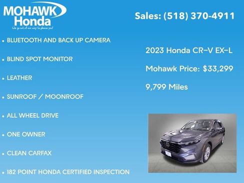 Certified 2023 Honda CR-V EX-L image 8