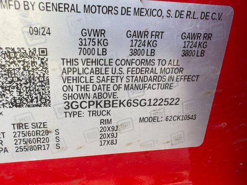 Used 2025 Chevrolet Silverado 1500 Custom w/ Turbomax Blackout Package AWD/4WD image 22