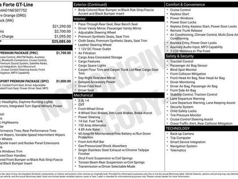 Used 2022 Kia Forte GT-Line w/ GT-Line Premium Package FWD image 35
