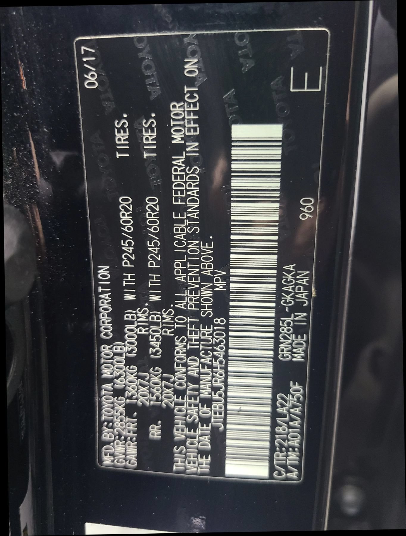 Used 2017 Toyota 4Runner Limited AWD/4WD image 3