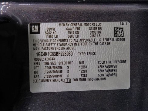 Used 2011 Chevrolet Silverado 3500 LTZ w/ LTZ Plus Package image 57