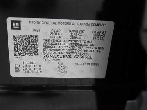 Used 2020 Chevrolet Equinox LT AWD/4WD image 46