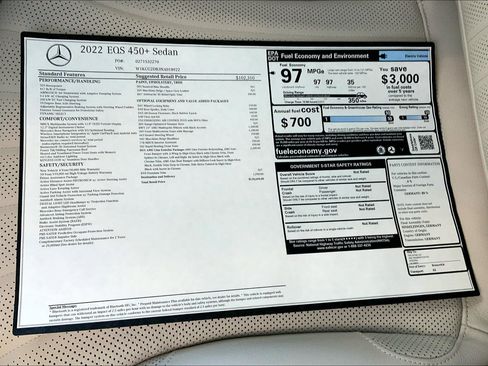 Used 2022 Mercedes-Benz EQS 450+ Sedan image 19