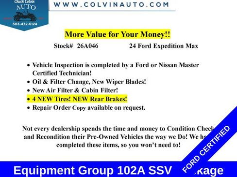 Certified 2024 Ford Expedition Max XL AWD/4WD image 2