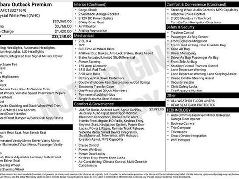 Certified 2025 Subaru Outback Premium AWD/4WD image 34