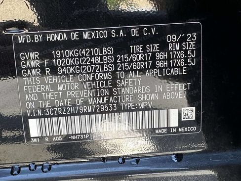 Used 2024 Honda HR-V EX-L image 36